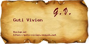 Guti Vivien névjegykártya